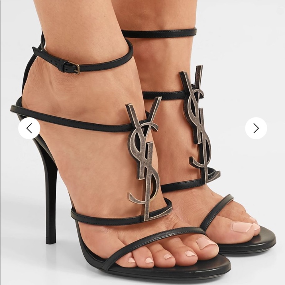 ❌SOLD❌Saint Laurent Cassandra Logo Heel